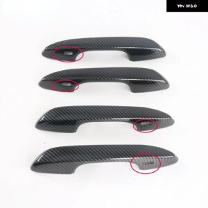 レクサス UX UX200 UX250H 2018 - 22 カーボン クローム カー ドアハンドル カバー トリム ステッカー スタイリング アクセサリー - Carbon Fiber