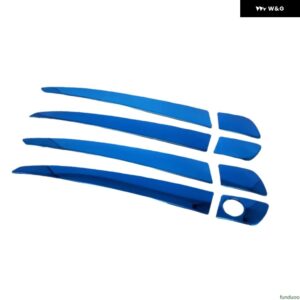 レクサス CT200H 2011-2020 ブラック ブルー シルバー カー ドアハンドル カバー 装飾 トリム ステッカー スタイリング アクセサリー - Blue