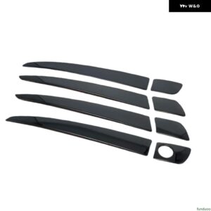 レクサス RX RX270 RX350/450H 2009-2015 ブラック ブルー シルバー カー ドアハンドル カバー 装飾 トリム ステッカー スタイリング アクセサリー - black