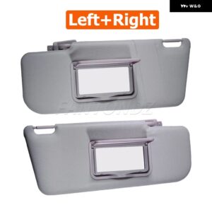 車用サン バイザー 左側 右側サン バイザー ミラー とポケット付き フィアット パンダ MK2 2003-2011 735362729 735362730 - Left and Right