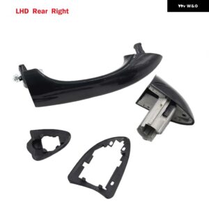 車フロント左右/リア左右外側 ドアハンドル BMW X5 E53 2000-2006 51218243617 51218243618 - LHD Rear Right