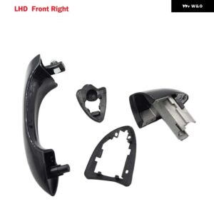 車フロント左右/リア左右外側 ドアハンドル BMW X5 E53 2000-2006 51218243617 51218243618 - LHD-Front Right