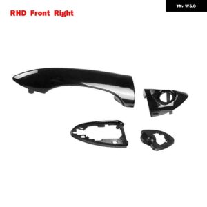 車フロント左右/リア左右外側 ドアハンドル BMW X5 E53 2000-2006 51218243617 51218243618 - RHD Front Right