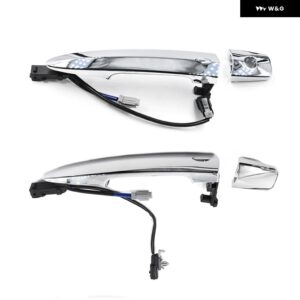 車フロント左右 外装 ドアハンドル シルバーABS 826469N00A 806469N00A 806451AA0A 日産 リーフマキシマムラーノ セントラ - Front Left Right