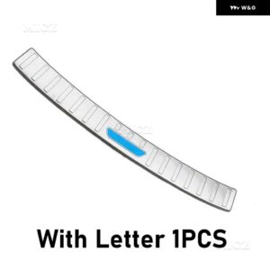 カーアクセサリー メルセデス ベンツ GLB クラス X247 2021-2023 リア バンパー プロテクター シル トランク トレッドプレート トリム - Silver Brushed C