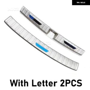 カーアクセサリー メルセデス ベンツ GLB クラス X247 2021-2023 リア バンパー プロテクター シル トランク トレッドプレート トリム - Silver Brushed A