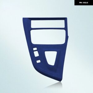 ITALY スーパースエード BMW 3 4シリーズ F30 F32 F34 F36 2013-2019 LHD フランネル ギア シフト カバー インテリア トリム アクセサリー - Blue LHD