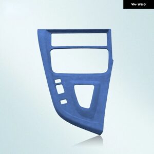 ITALY スーパースエード BMW 3 4シリーズ F30 F32 F34 F36 2013-2019 LHD フランネル ギア シフト カバー インテリア トリム アクセサリー - Light blue LHD