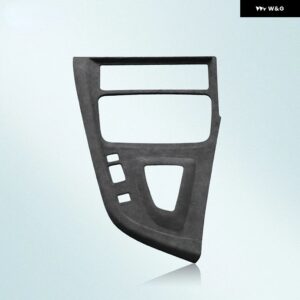 ITALY スーパースエード BMW 3 4シリーズ F30 F32 F34 F36 2013-2019 LHD フランネル ギア シフト カバー インテリア トリム アクセサリー - Black LHD