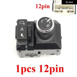 車内バックミラー コントロール レギュレーターリバース電動 折りたたみ スイッチ ボタン トヨタ ハイランダー2015 - 1pcs 12pins