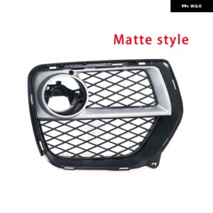 車用フロント バンパー フォグランプ グリル フォグランプ オープンベント グリル 吸気カバー BMW X6 2012-2014 フォグランプ トリム フレーム パネル - Matte style 1 Right
