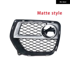 車用フロント バンパー フォグランプ グリル フォグランプ オープンベント グリル 吸気カバー BMW X6 2012-2014 フォグランプ トリム フレーム パネル - Matte style 1 Left