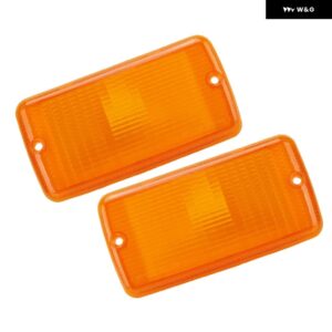 2個 フォグランプ サイドマーカー ウィンカーカバー バルブ 無 ジープ ラングラー TJ 1997-2006 カーパーツ リフレクター ライト 55155628AB - yellow 2