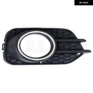 フォグライト カバー フォルクスワーゲン VW ティグアン 2012 2013-2017 2018 2019 US バージョン フロント バンパー フォグランプ グリル カバー ブラック - With Hole B-1 Right