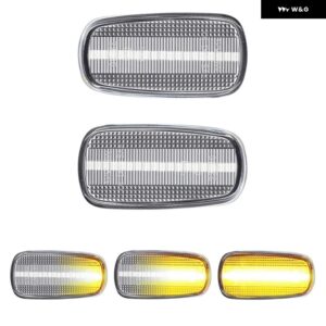 トヨタ アリオン アルテッツァ BB カローラ クラウン セルシオ ファンカーゴ エコー ヴァーソ LED サイドマーカーランプ アンバー サイドフェンダー - Clear Dynamic Amber