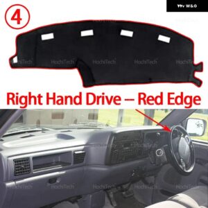 ダッシュボード カバー ダッジ ラム 1500 2500 3500 1994-1997 光 パッド 計器プラットフォームカバー マット カーペットアクセサリー - Right Hand Red Edge