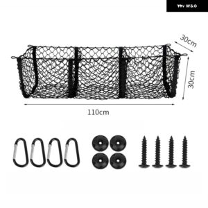 トランク オーガナイザー カーゴネット トランク を整理 カスタム サイバー トラック 簡単取り付け 軽量素材 素早い取り付け - 3 Pocket