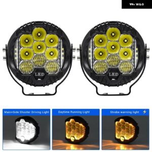 補助3インチ ウォックライト ハイビーム ヘッドライト 120W マイル オートバイ ジープ LED サーチバー 4X4 オフロード 超高輝度 12V 24V - 3inch white 2pcs