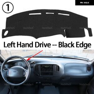 フォード F150 F-150 1998-2004 ダッシュボード カバー パッド サンプロテクション パッド UVカットマット 左ハンドル と 右ハンドル - Left Hand Black