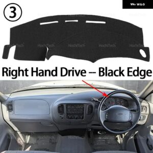 フォード F150 F-150 1998-2004 ダッシュボード カバー パッド サンプロテクション パッド UVカットマット 左ハンドル と 右ハンドル - Right Hand Black