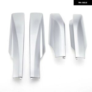 トヨタ RAV4 XA30 2006-2012 4個 ルーフラックシェル カバー フロント リア ブラック ルーフ ラゲッジバー レールエンドシェル - Silver