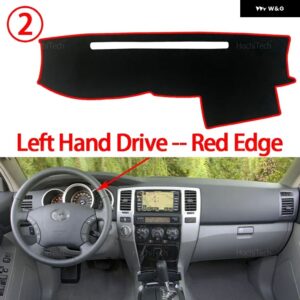 ダッシュボード カバー トヨタ 4RUNNER 2003-2009 滑り止めマット ダッシュボード カバー パッド サンシェード ダッシュマット カーペット カーアクセサリー - Left Hand Red Edge