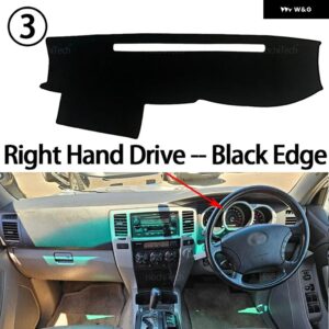 ダッシュボード カバー トヨタ 4RUNNER 2003-2009 滑り止めマット ダッシュボード カバー パッド サンシェード ダッシュマット カーペット カーアクセサリー - Right Hand Black