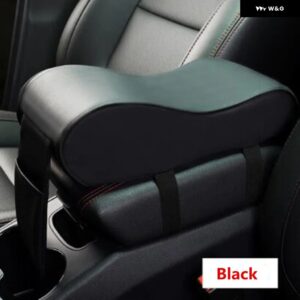 自動車用 アームレスト パッド 車用センター コンソール アーム カー スタイリング 三菱 ASX アウトランダー ランサー EX パジェロ エボリューション エクリ - black
