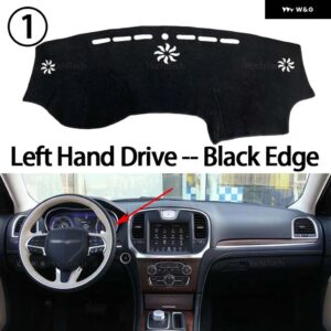 クライスラー 300 300C LD ランチア テーマ 2011~2021 ダッシュボード カバー パッド サンプロテクション パッド UVカットマット 左ハンドル / 右ハンドル - Left hand drive