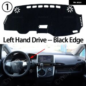 トヨタ ウィッシュ AE20 2010~2017 内装アクセサリー 自動車 ダッシュボード カバー ダッシュマットボード パッド カーペットダッシュマット UVカットマット - Left hand drive