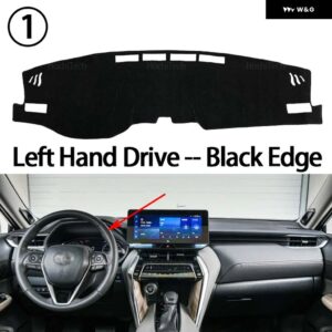 トヨタ ハリアー ヴェンザ XU80 2020-2022 内装アクセサリー 自動車 ダッシュボード カバー ダッシュマットボード パッド カーペット ダッシュマット - Left hand drive