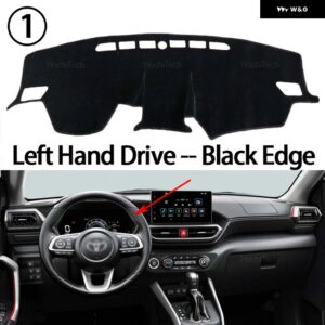 トヨタ ライズ ダイハツ ロッキー A200 2019~2021 アクセサリー オート ダッシュボード カバー ダッシュマットボード パッド カーペットダッシュマット - Left hand drive