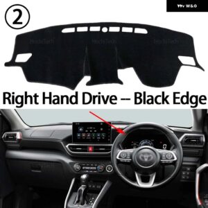 トヨタ ライズ ダイハツ ロッキー A200 2019~2021 アクセサリー オート ダッシュボード カバー ダッシュマットボード パッド カーペットダッシュマット - Right hand drive