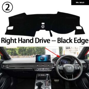 ホンダ シビック FE FL MK11 2022 2023 インテリア アクセサリー 自動車 ダッシュボード カバー ダッシュマットボード パッド カーペット ダッシュマット - Right hand drive