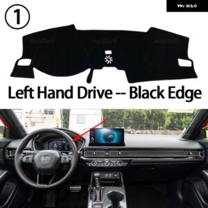 ホンダ シビック FE FL MK11 2022 2023 インテリア アクセサリー 自動車 ダッシュボード カバー ダッシュマットボード パッド カーペット ダッシュマット - Left hand drive
