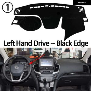 ダッシュボード カバー ダッシュボード マット カーペット AEOLUS AX7 2015-2018 2016 2017 パッド サンシェード 滑り止め クッション アクセサリー - Left Hand Black