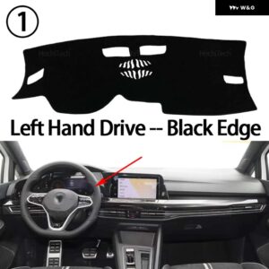 ダッシュボード カバー ダッシュボード マット カーペット フォルクスワーゲン ゴルフ 8 MK8 VW 2021 2022 パッド サンシェード 滑り止め クッション - Black Edge