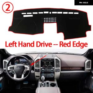 ダッシュボード カバー ダッシュボード マット カーペット フォード Fシリーズ F-150 F150 P552 MK13 ロボ 2015-2020 パッド サンシェード - Red Edge