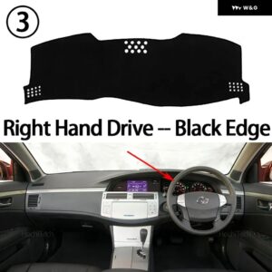 トヨタ アバロン XX30 2005 2006 2007 車用 ダッシュボード カバー 光を避ける パッド 計器プラットフォームカバー マット カーペットアクセサリー - Right Hand Black