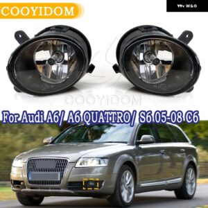 フロント バンパー ハロゲン フォグランプ 4F0941700 4F0941699 アウディ 2005 2006 2007 2008 A6 S6 オールロード クワトロ C6 S8 ドライビングランプ - Only 1 Left