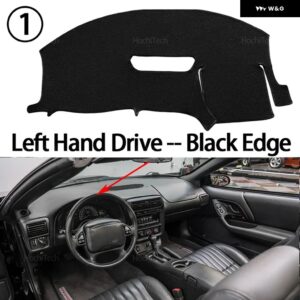 シボレー カマロ MK4 フェイスリフト 1998-2002 滑り止めマット ダッシュボード カバー パッド サンシェード ダッシュマット カーペット カーアクセサリー - Left Hand Black