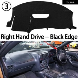 シボレー カマロ MK4 フェイスリフト 1998-2002 滑り止めマット ダッシュボード カバー パッド サンシェード ダッシュマット カーペット カーアクセサリー - Right Hand Black