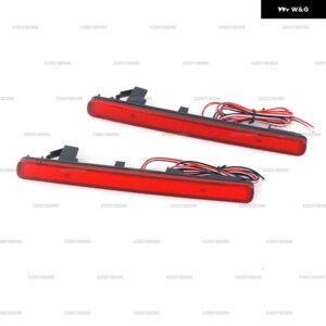 LEDリア バンパー リフレクター ライトブレーキランプ ホンダ アコード8 MK8セダン 2008-2015 EUアキュラTSXセダン 2009-2014 バージョン - Red Cover With LED