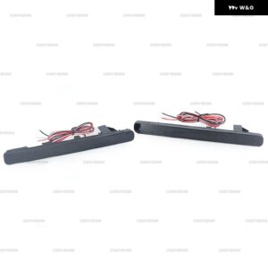 LEDリア バンパー リフレクター ライトブレーキランプ ホンダ アコード8 MK8セダン 2008-2015 EUアキュラTSXセダン 2009-2014 バージョン - Black Cover With LED