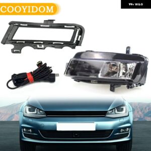 VW ゴルフ 7 A7 MK7 2013 - 17 フロントハロゲン フォグランプ フォグライト グリル ブラック プラスチック フォグライト グリル カバー - 1 set