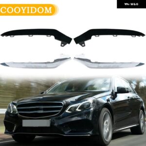 フロント バンパー ロアリップ トリム クローム トリム モールディング メルセデス ベンツ W212 E クラス E350 2014 A2128852774 A2128852774 - black Only 1 Left