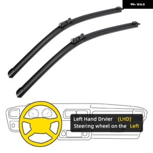 シート イビサ 2009-2017 24インチ+16インチ フロントガラス ワイパー ブレード ブラシ カッター アクセサリー 2011 - 17 - LHD