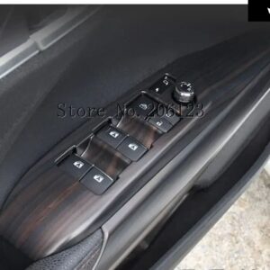 アクセサリー トヨタ カムリ 2018 2019 ブラック センター コンソール シート アームレスト ボックス パッド モールディング カバー キット トリム - b