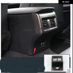 アクセサリー トヨタ カムリ 2018 2019 ブラック センター コンソール シート アームレスト ボックス パッド モールディング カバー キット トリム - K