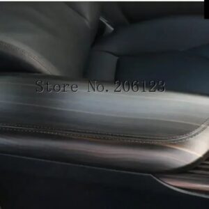 アクセサリー トヨタ カムリ 2018 2019 ブラック センター コンソール シート アームレスト ボックス パッド モールディング カバー キット トリム - N